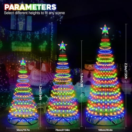 30+ Modes Smart Prelit Christmas Cone Tree with Lights 4ft 119 LED - Image 5