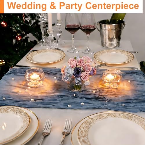 PINIWON 12pcs Glass Round Bowl Votive Candle Holders, Small Bubble Vases - Image 4