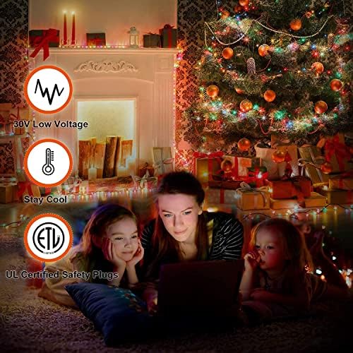 (New) Outdoor Christmas Lights, Christmas Decorations, 320 LED String Lights with 8 Light Modes Waterproof for Outdoor Christmas Tree, New Year, Yard, Holiday Decorations (Multicolor) - Image 6