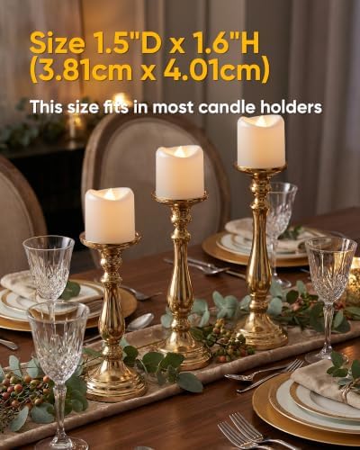 5plots 24Pack White Flameless Votive Candles, Fake Electric Candles - Image 4