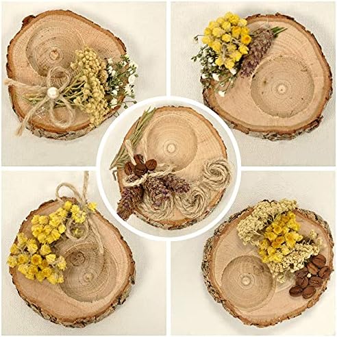 Wooden Tealight Candle Holder - 10pcs Adorable Thank You Gifts, Perfect for Wedding Favors, Ideal Rustic Decor Piece and Party Decoration - Customize and Gift - Image 4