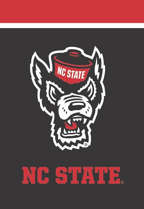 Briarwood Lane NC State University NCAA House Flag