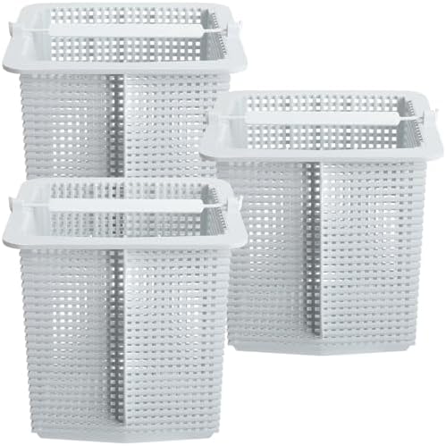 FillTouch 3 Pcs SPx1600M Skimmer Basket Replacement Strainer Basket Compatible with Hayward Super Pump Hayward SP2607x10 SP2615x20XE SP1615x20 Inground Pool Pump, Filter Replace SP1600M(White)