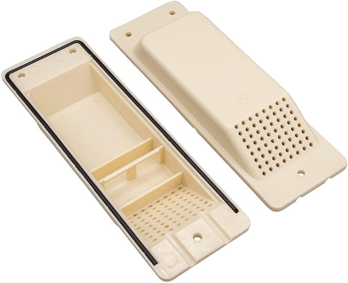 Mytee Products Shipping Container Air Vent 20 Pack - Cross Flow Ventilation for Shipping Container - ABS Plastic Air Vent with Rubber Seal & Water Protection - Shipping Containers Accessories (Tan)