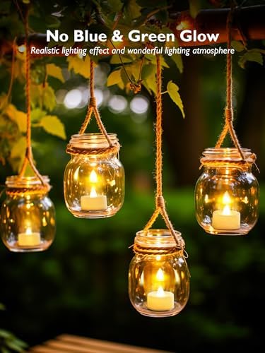 BEICHI 24Pack Battery Operated Tea Lights with Timer, 6H Timer Built-in - Image 6