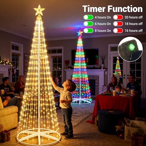 Outdoor Christmas Tree, 9.5FT 478 LED Color Changing Lights - Image 3
