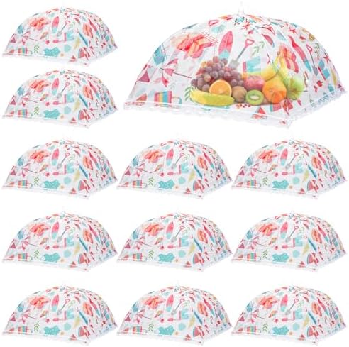 12 Pcs Mesh Food Covers for Outside Pop-up Tents, Summer by Yiyiring