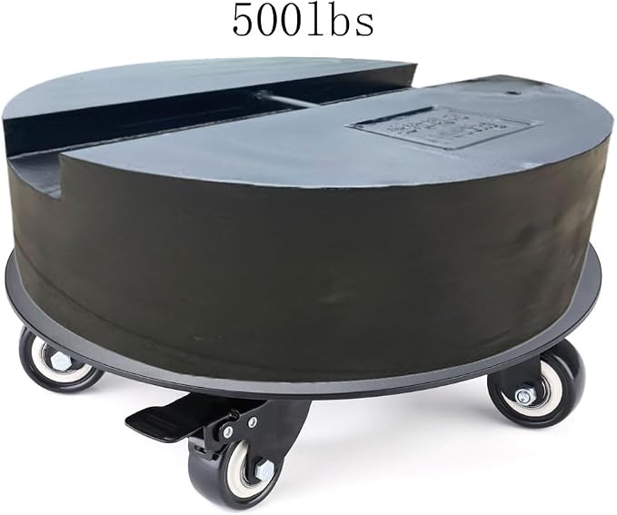 Plant Stand with Wheels,3.0mm Thick Aluminum Alloy Plant Caddy with Wheels Heavy Duty, Rolling Plant Stand Holds 12 Inch and 500lbs(Black)