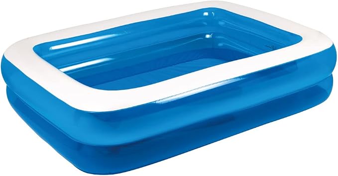 Benross 83410 Inflatable Family Paddling & Swimming Pool/Easy Setup & Drainage / 1075 Litre Capacity/Durable Air-Filled Sidewalls/Simple Safe Filtration/Blue Colour