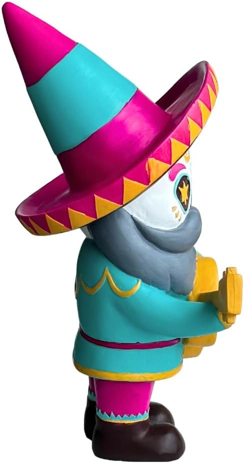 El Mariachi Day of The Dead Garden Gnome