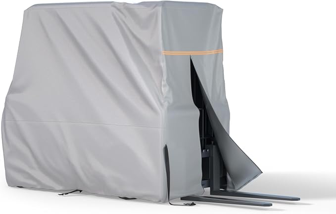 BENVOL Forklift Cover, Fit 3000-5000lbs, Waterproof, Dustproof, UV-Proof, 420DSilver-Coated Waterproof Oxford Cloth, All-Season Protection Forklift Cab Cover, (102 "*45" *82 "Inches)
