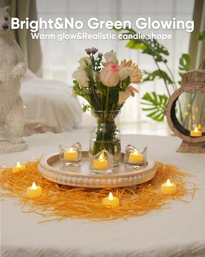 Amagic 12/24/50/100/150Pack Fake Tea Lights Candles Battery Operated, 12Pcs - Image 6