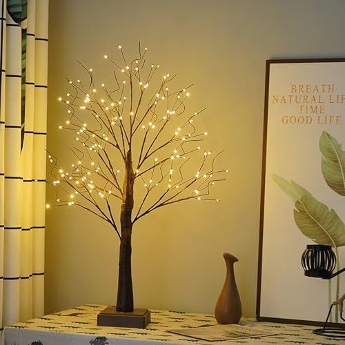 144 LED Artificial Tree Lamp with Timer,DIY Birch Trees LED Lights by PXBNIUYA