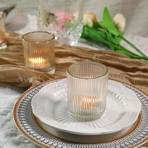 36 Pack Votive Candle Holders, Glass Tea Lights Candle Holder for Wedding - Image 6