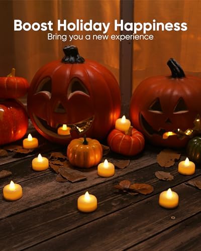 Amagic 24Pack Flameless LED Tea Lights Candles Battery Operated, Warm White - Image 2