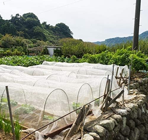 Garden Insect Netting Pest Barrier: 4'x20' Bug Netting for Garden Protection Mosquito Net Fine Mesh Cicada Tree Net Greenhouse Row Cover for Crops Plants Vegetables Flowers Fruits Silver