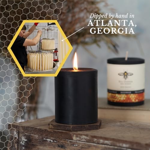 Big Dipper Wax Works 100% Beeswax Pillar Candle, 2 x 4.75 in, Black - Image 4
