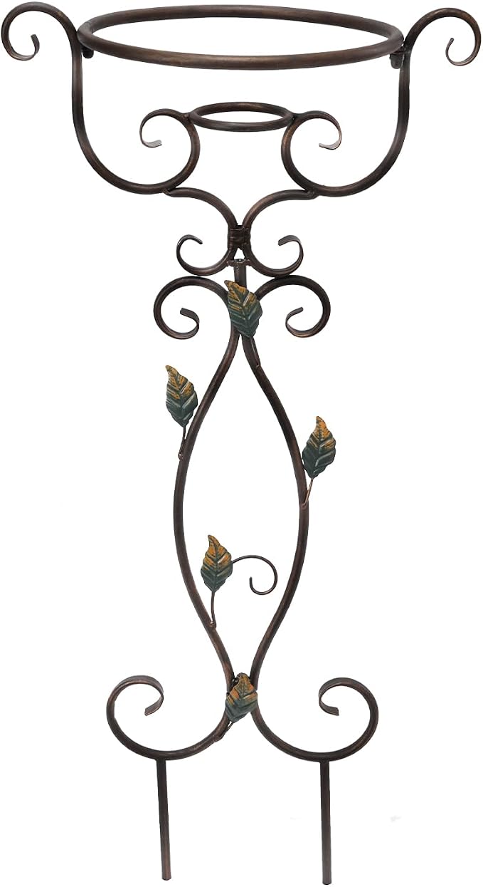 VCUTEKA Gazing Ball Stand, Metal Garden Gazing Globes Stand for 8-10" Balls | 30" H Gazing Balls Stand, Metal Gazing Globe Stand for 8-10 Inch Garden Gazing Globe, Indoor Outdoor Décor Accessories