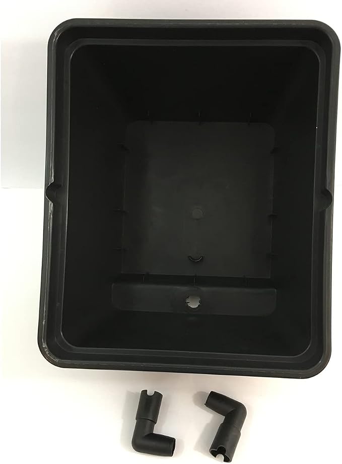 Hydroponic Bato Dutch Bucket, 11 Liter, with Siphon Elbows, 12" x 10" x 9" - 10 Pack