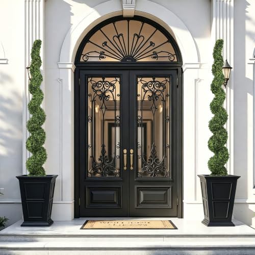 7ft Large Spiral Topiary Trees Artificial Outdoor - Image 3