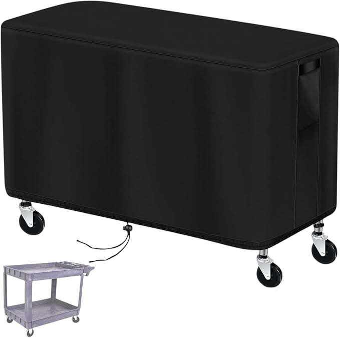 Prep Table Cover, Service Cart Cover for WEN 73009 500-Pound Service Utility Cart Waterproof Rolling Tool Carts Grill Table Covers - 42"Lx17"Wx31"H