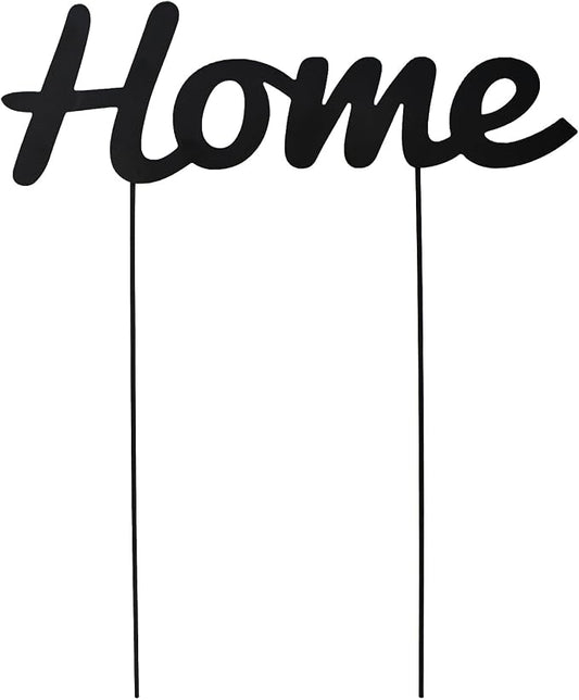 Metal Letter Welcome Yard Sign with Stake Outdoor Decorations Garden Lawn Front Porch Outside Letter Yard Sign Garden Stake Decor (Home)