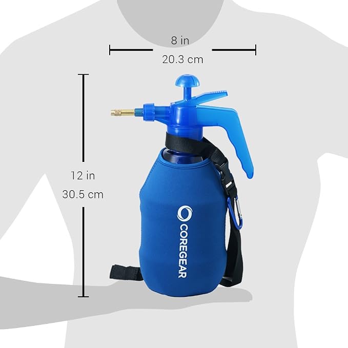 (Ultra Cool XL) USA Misters 1.5 Liter Personal Pump Water Mister & Sprayer with Full Neoprene Jacket…
