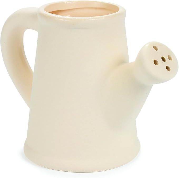 Fun Express DIY Ceramic Pot Watering Can Planter Pottery Kit for Kids - Paint Your Own Ceramic Painting Kit with 12 Small Flower Pots | Ceramics to Paint Crafts for Classroom, Home & Birthday Party