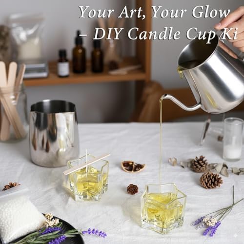 Letine 8pcs Clear Star Tea Light Candle Holders - Glass Votive Holders for Diwali, Wedding Centerpiece, Fall & Holiday Decor - Lucky Star Jar Starlight Vessels (2.44" H, 1.45" Base) - Image 5