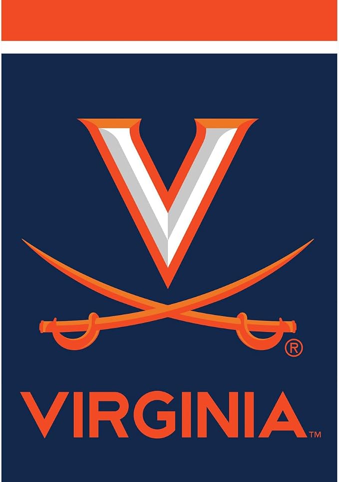 Briarwood Lane House Flag 40x28 For Outdoor Virginia Cavaliers NCAA Licensed House Flag