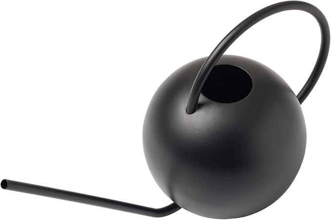 Bloem Fresca 2.5L Watering Can, Black Powder Coated with Novelty Handle and Long Sleek Spout