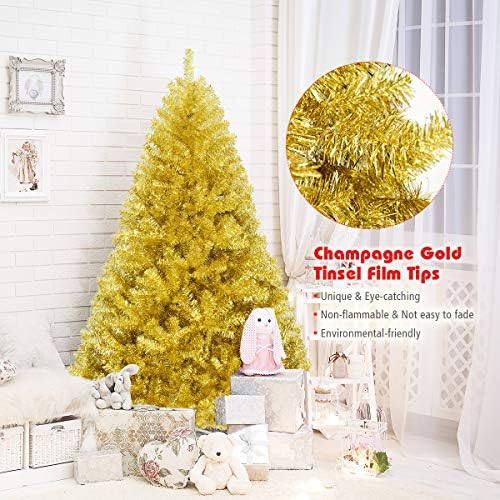 Goplus 6ft Artificial Christmas Tree with 1036 Branch Tips, Unlit - Image 6