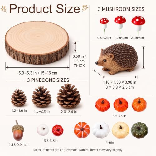 RattanView 6 Sets Fall Thanksgiving Tables Centerpieces, DIY Kit - Image 2