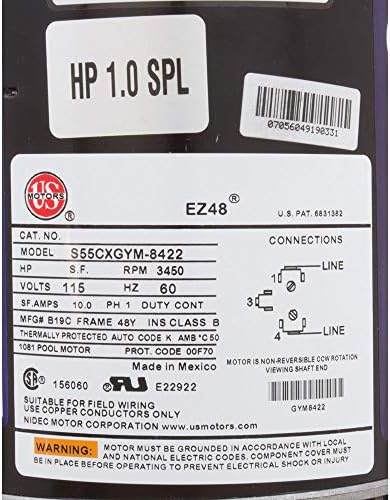 Waterway Plastics PH1100 Hi-Flo 1 hp Above Ground Pool Pump and Trap