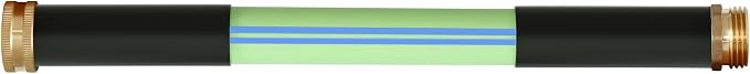 Atlantic Heavy Duty Garden Hose 1 ft x 5/8 Inch Green, Short Connection Leader Hose (1 Foot)