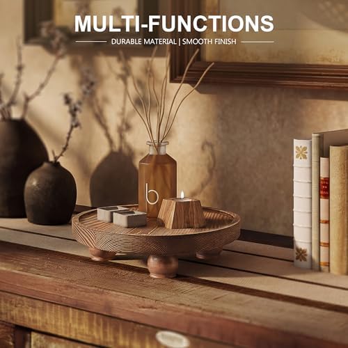 EOSAHR Display Riser for Home Decor: Pedestal Stand for Soap, Vintage Brown - Image 5