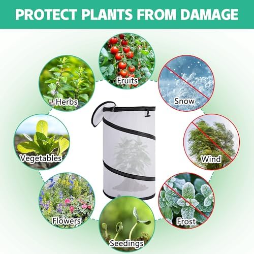 2 Pcs Pop Up Winter Frost Plant Cover, Garden Freeze Protection Tent - Image 4