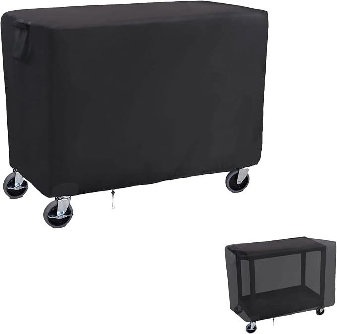 Rolling Tool Cart Cover 40 Inch, Waterproof Utility Cart Cover Service Cart Cover - 41 X 18 X 34 Inch