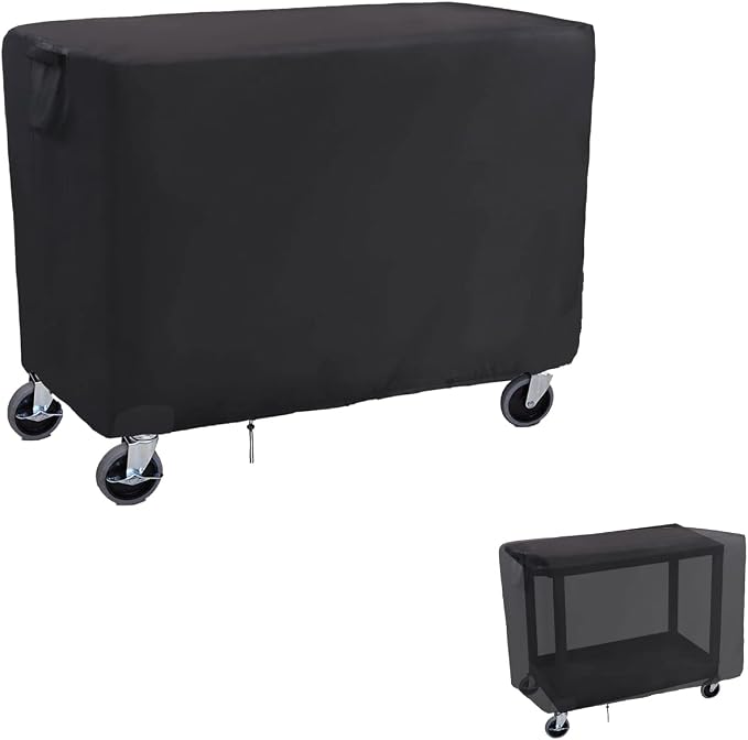 Rolling Tool Cart Cover 46 Inch, Waterproof Utility Cart Cover Service Cart Cover - 46 X 26 X 33 Inch