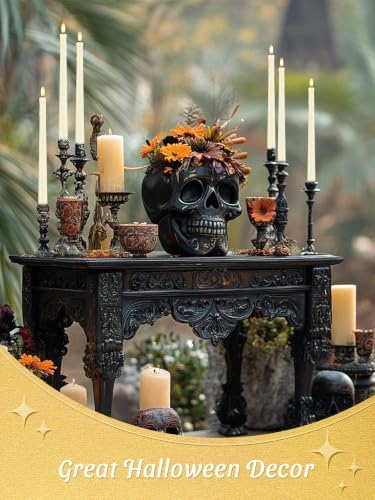 12 Pcs Flameless Taper Candles with Remote Timer, 11" Long Battery Operated Taper Candles, Flickering 3D Flame, Plastic Fake LED Candlesticks for Home Wedding Party Halloween, Ivory - Image 4