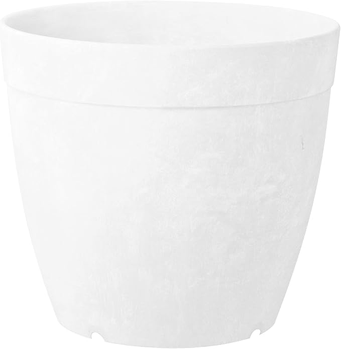 Root & Vessel Dolce Round Planter, White, 12"