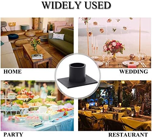 4Pcs Black Retro Candle Holders, Candlestick Holder - Image 4