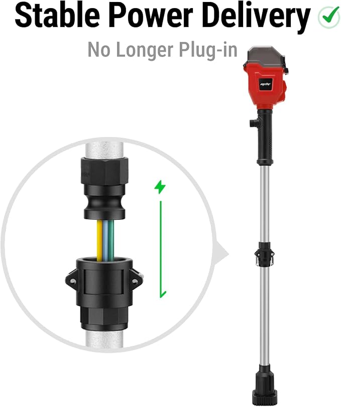 Brushless Stick Water Transfer Pump Compatible with Milwaukee 18V Battery(Tool Only), 720GPH Cordless Water Pump Submersible Sump Pump Utility Pump for Pool Garden Pond