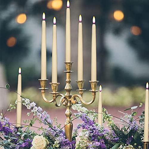 Wondise 11 Inch Flameless Flickering Taper Candles with Remote and Timer - Image 4