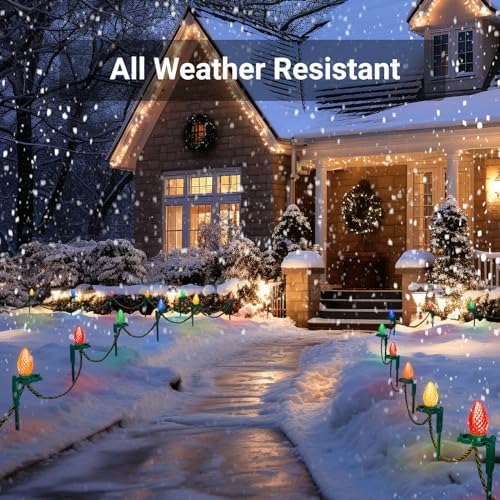 100 PCS Christmas Light Stakes, 9.5 Inch Tall Yard Stakes, Green - Image 6