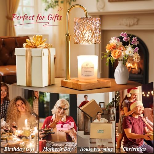 Candle Warmer Lamp with Timer,Wax Melt Warmer Housewarming Gifts for Women - Image 4