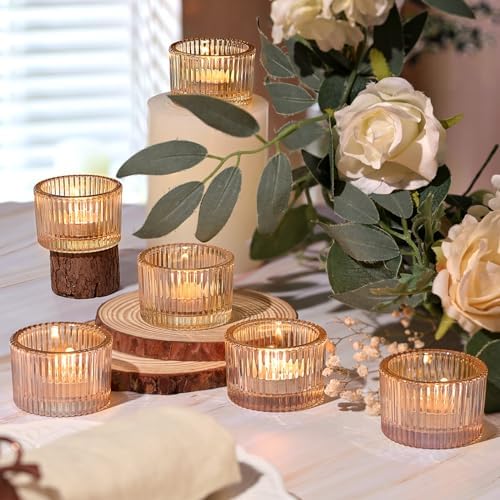 12 Pack Tealight Gold Candle Holders, Votive Tea Light Candle Holder - Image 5