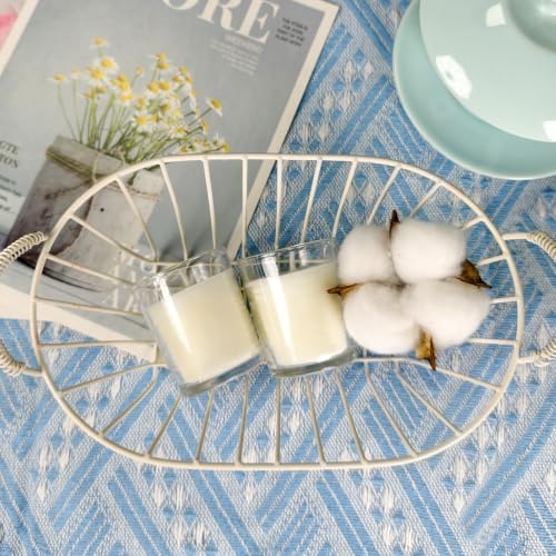 24 Pack White Unscented Glass Votive Candles - Image 4