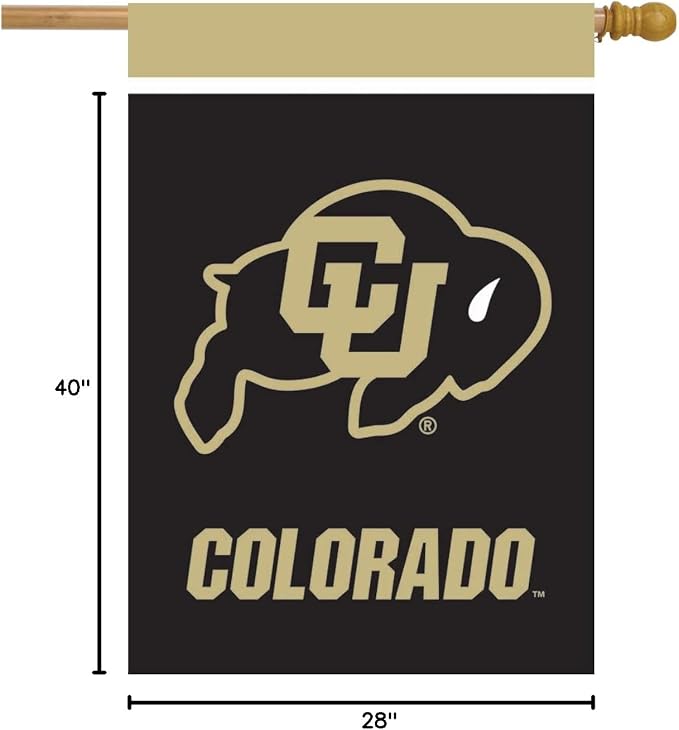 Colorado University NCAA House Flag 28" x 40" Briarwood Lane
