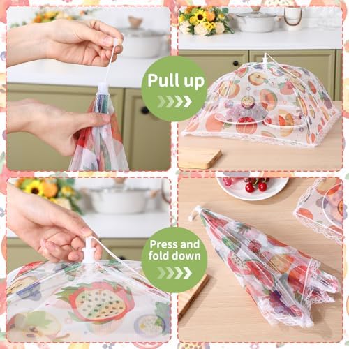 12 Pcs Mesh Food Covers for Outside Pop-up Tents, Fruit - Image 3